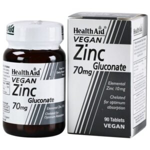 HEALTH AID ZINC GLUCONATE TABLET 70 MG 90 PC