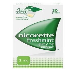 NICORETTE FRESHMINT GUM 2 MG 30 S
