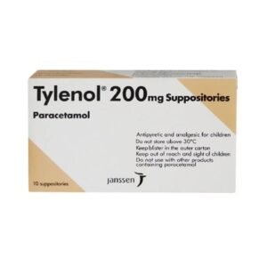 TYLENOL 200 MG SUPPOSITORIES 10 S