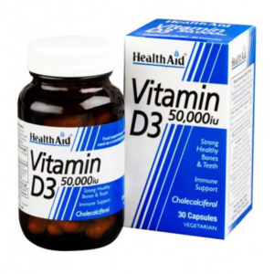 HEALTH AID VITAMIN D3 50,000 IU CAP 30 S
