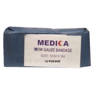 MEDICA GAUZE BANDAGE 5 CM X 5 12 ROLLS