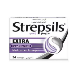 STREPSILS EXTRA BLACK CURRANT 24'S LOZENGES