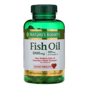 NATURES BOUNTY CHOLESTEROL FREE FISH OIL 1000MG 145`S