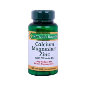 NATURE'S BOUNTY CALCIUM MAGNESIUM ZINC TABLETS 100 PC
