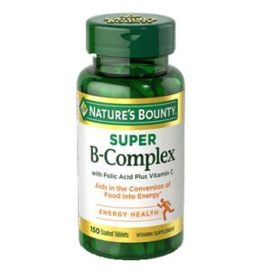 NATURES BOUNTY VIT B-COMPLEX SUPER W FOLIC ACID AND VIT.C TABLET 150 PC