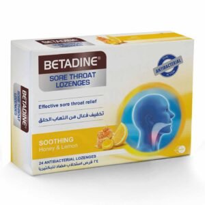 BETADINE SORETHROAT LOZENGES HONEY & LEMON 24'S 24PC