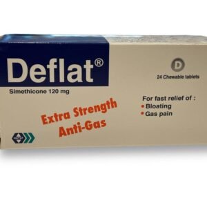 DEFLAT CHEWABLE TABLET 120 MG 24 TAB