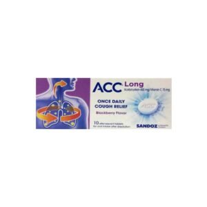 ACC LONG EFFERVESCENT TABLET 600 MG 10 PC