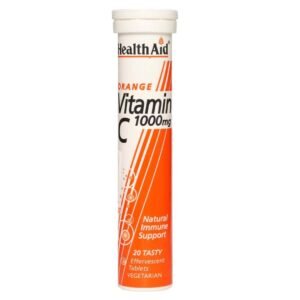 HEALTH AID ORANGE VITAMIN C 1000MG EFFERVESCENT 20 TABLETS