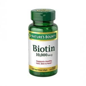 NATURE'S BOUNTY BIOTIN 10000MG SOFTGEL 120`S
