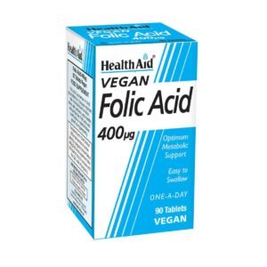 HEALTH AID FOLIC ACID TABLET 400 MCG 90 PC