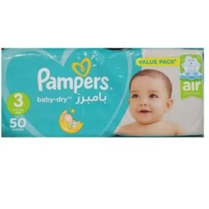 PAMPERS S3 BABY DIAPER 50 PC