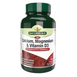 NATURES AID CALCIUM,MAGNESIUM+VITAMIN D3 90TAB