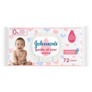 JOHNSON & JOHNSON BABY GENTLE ALL OVER WIPES 72'S 72PC