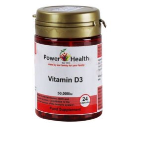 POWER HEALTH VITAMIN D3 HARD CAPSULE 50000 I.U 24 PC